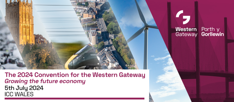 Western Gateway logo and images from across the region